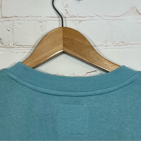 Ivory Ella Sweatshirt Size Medium Blue Pullover Embroidered Crew Neck - Picture 8 of 11